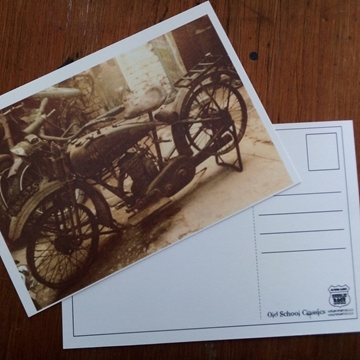 Postcard : Vintage Bike Shed
