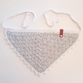 Bandanna: Light Grey + White