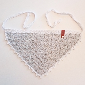 Bandanna: Light Grey + White