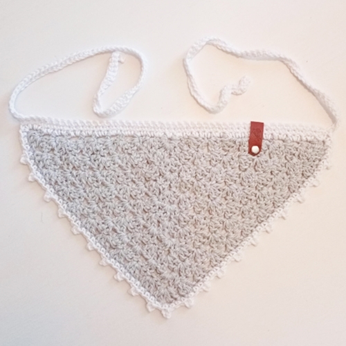 Bandanna: Light Grey + White