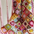 Blanket: Pink Blossom Granny Square 